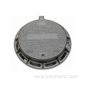 Round cast iron manhole cover drainage grid